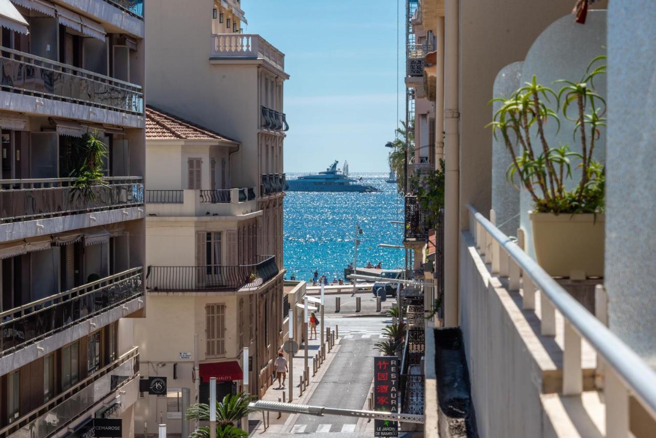 Large Studio - 50M Cannes Beach - Terrace Sea View エクステリア 写真